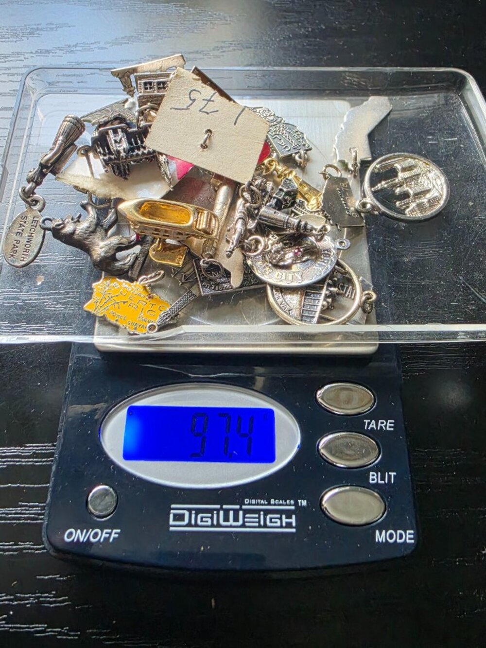 97.4g Assorted Sterling Travel Charms & Pendants Bundle/Lot